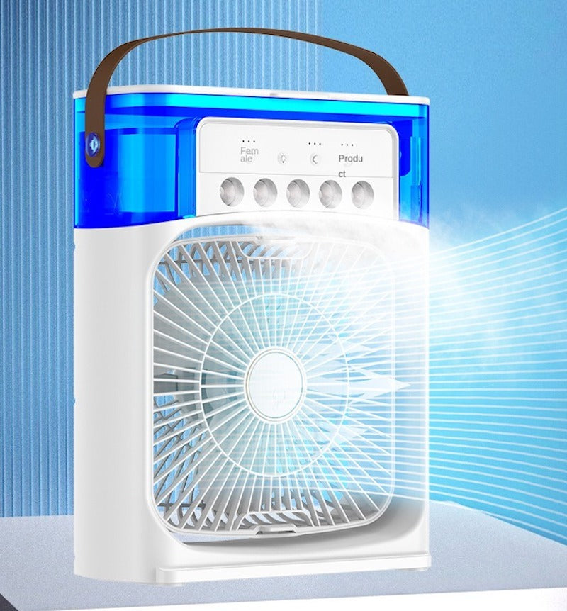 Mini Air Cooler Fan – Portable USB Cooling Fan with Water Mist & Adjustable Speed