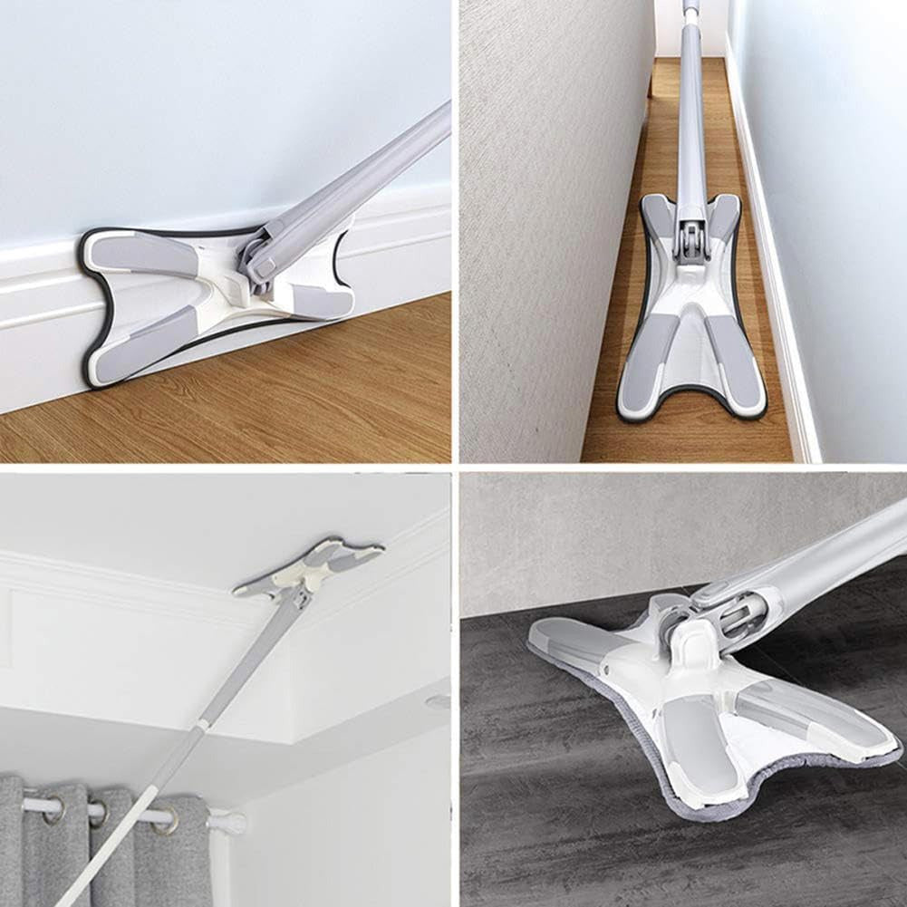 Rotating X Mop Flat Microfiber